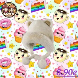 Bonnet ourson Beige